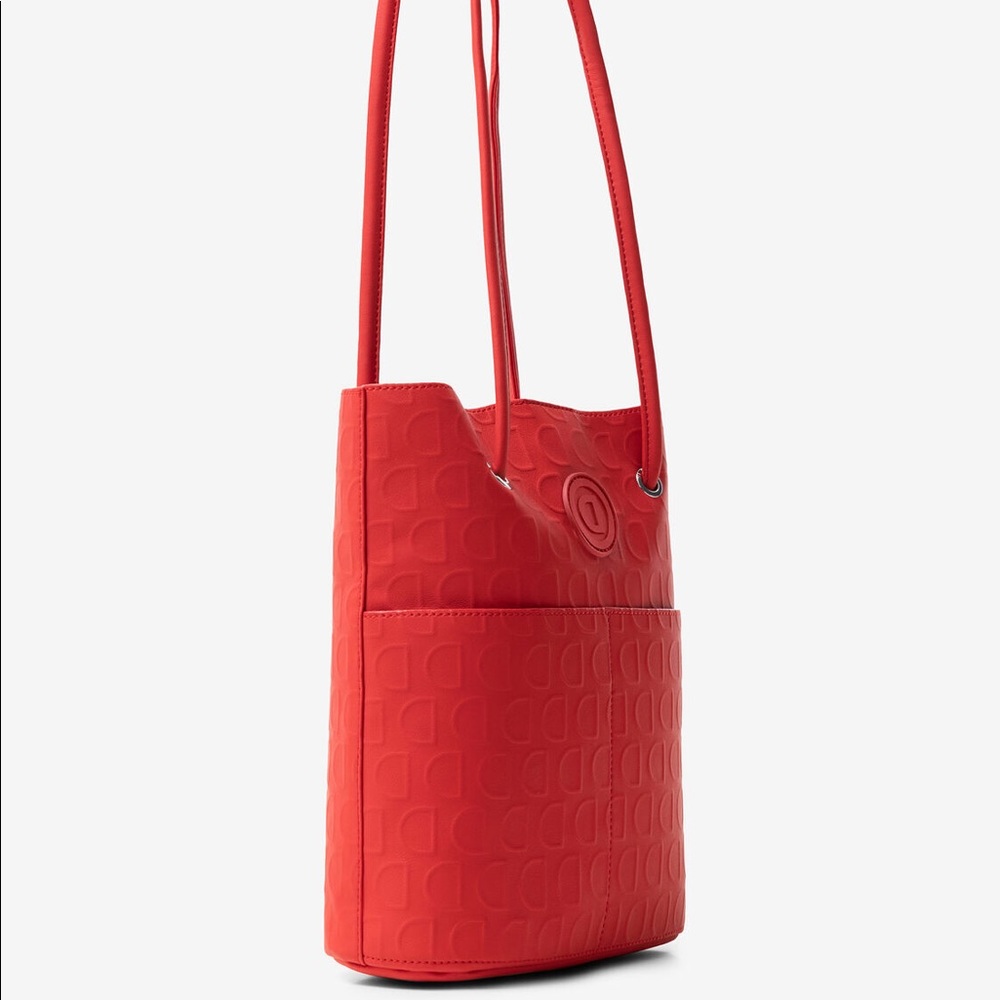 Red Desigual medium tote - Picture 3 of 6